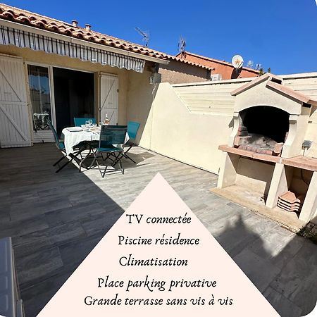 La Discrete Toute Equipee Avec Piscine Gruissan Extérieur photo